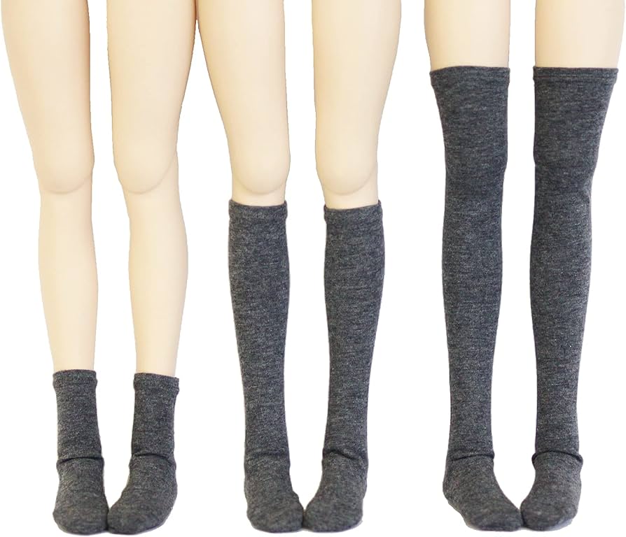 ドール服　DD用　ハイソックス付 Amazon.co.jp: ドール靴下レースソックス1/3と1/4ニー